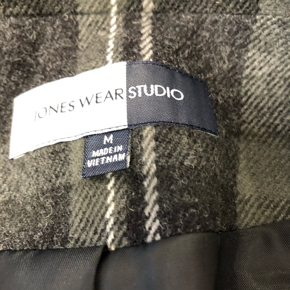 Jones Wear Studio Gray Plaid Jacket/Blazer - Picture 8 of 8